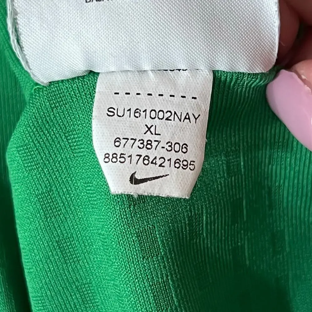 Men's Nike Golf Green Standard Fit Dri-Fit Polo Shirt Extra Large